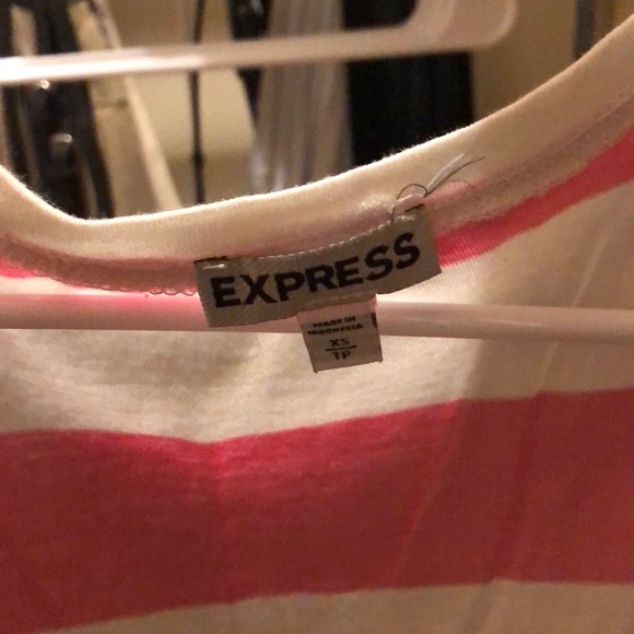 Pink blue and white Express tank - Picture 2 of 3